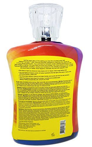 Hempz Sunsetz Dark Tanning Intensifier With Yuzu And Starfruit Extracts Tanning Bed Lotion, 13.5 Ounce #TOP1