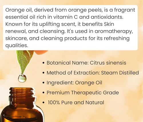 Image of Earth N Pure Orange Essential Oil Natural and Therapeutic Grade 100 ml