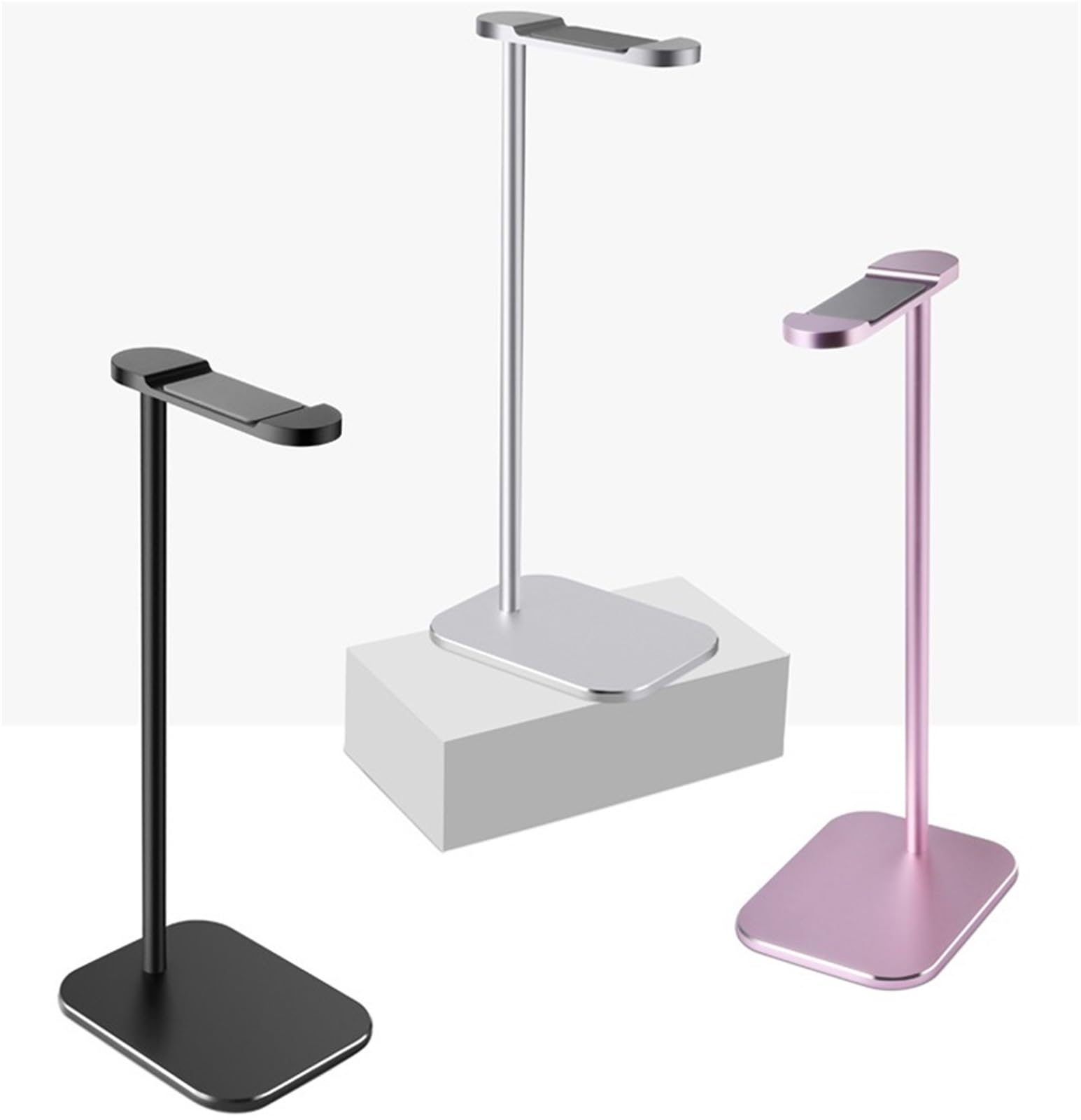 Supporto per Cuffie Supporto For Cuffie In Lega Di Alluminio For Montato Sulla Testa For Da Tavolo Porta(Black)