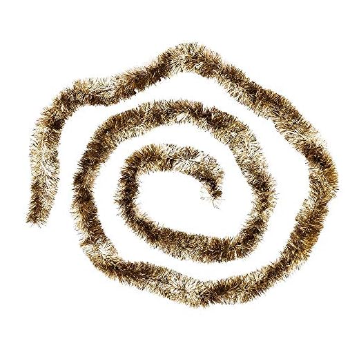 Idées avec guirlande Lametta coeur deluxe | Couleur duo | Ø4cm | 2m de long | Guirlande de sapin | Guirlande déco | Guirlande de Noël | décoration de fête (argent metallisé)