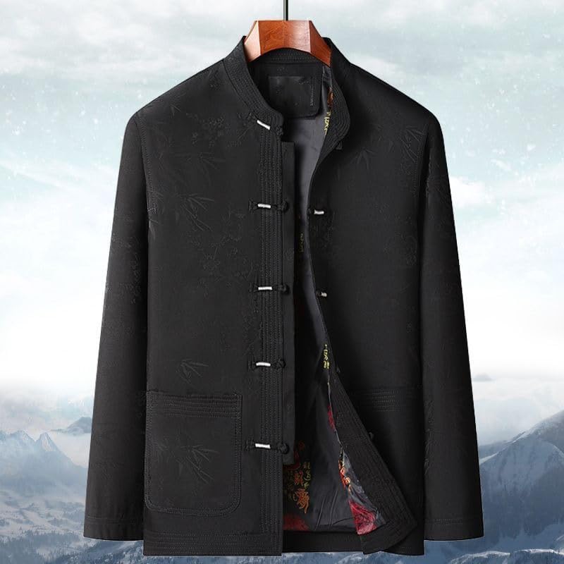 Men's Shirt Spring Autumn Zhongshan Suit Tops for Men