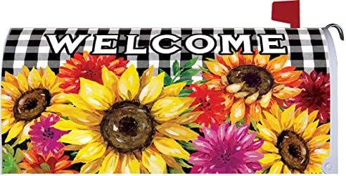 Gingham Sunflowers Mailbox Makeover - Thumbnail 4