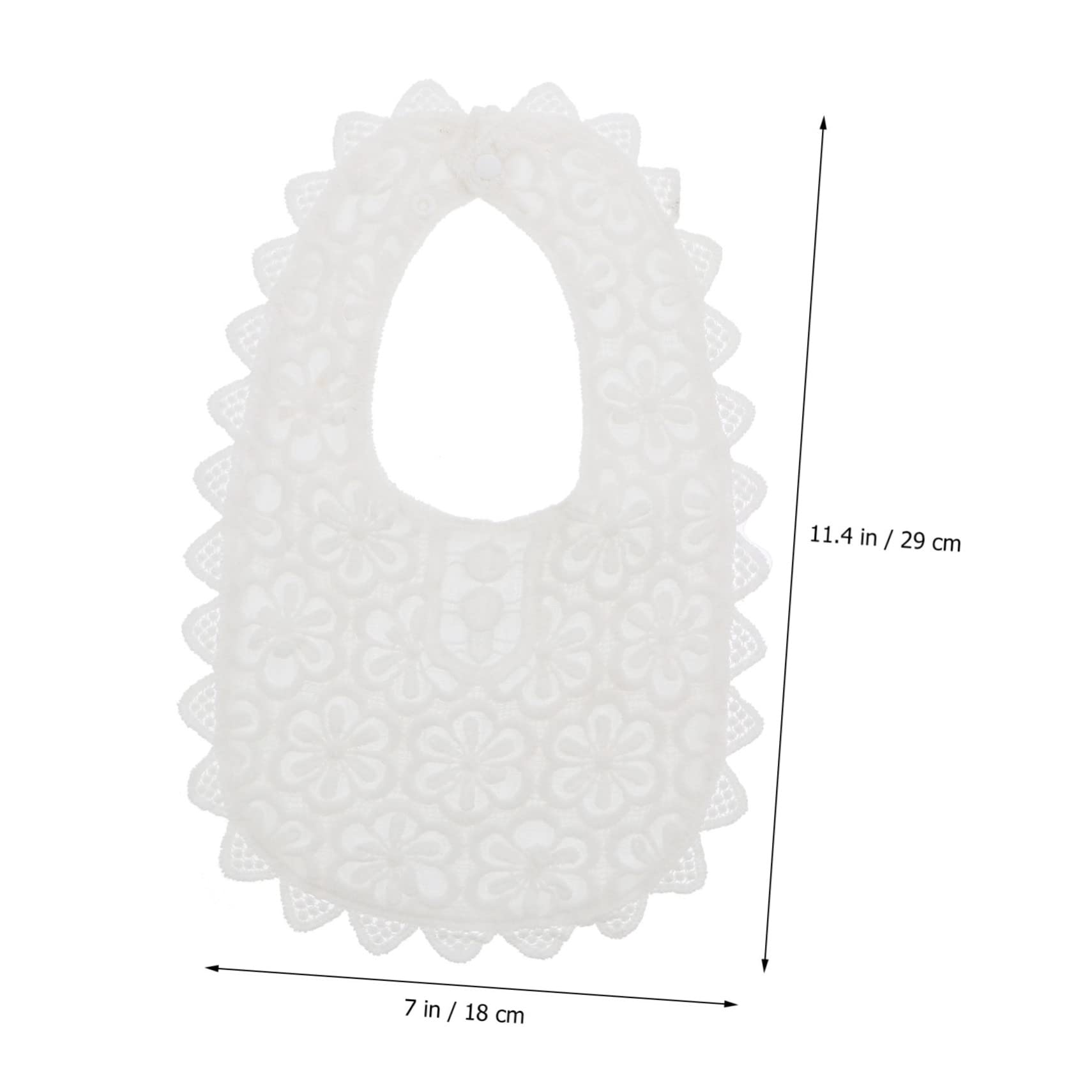 Toyvian 4pezzi Bavaglini Pizzo Per Bavaglini Cotone Regolabili Per Pasti Drool