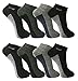 Produktbild BestSale247 12 Paar Herren Sport Freizeit Sneaker Socken Füßlinge Baumwolle (Muster 9, 39-42)