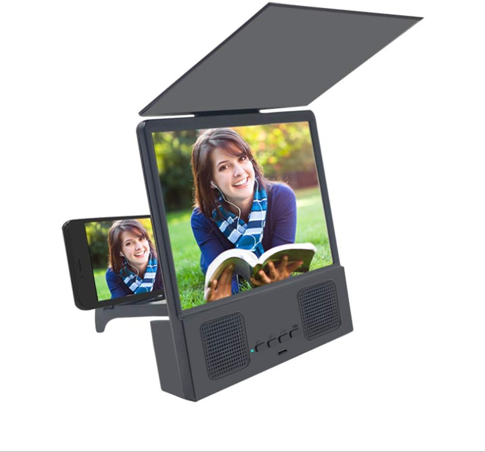 8.5 Inches-Bluetooth Speaker Multi-Function-Screen Magnifier,Dust Cover,Smartphone Magnifier,Foldable,Portable,Stand,Movie Video Screen Magnifier