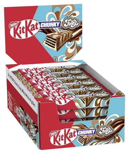Nestlé KITKAT Chunky Funky Knusperwaffel in Milchschokolade 24er Pack (24 x 40g)