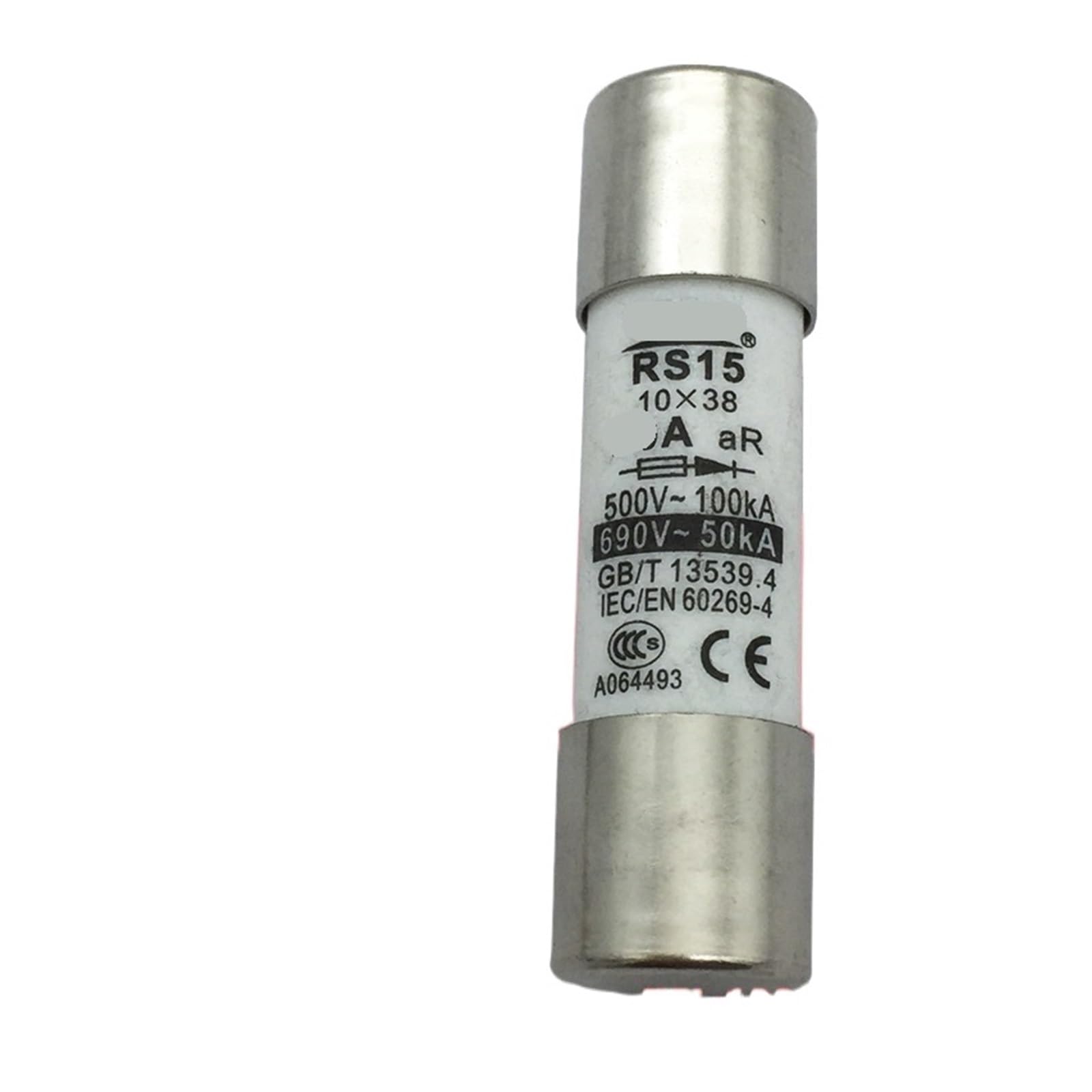 Fusible rapide RS15 AR à fusion instantanée 20A taille 10x38 mm