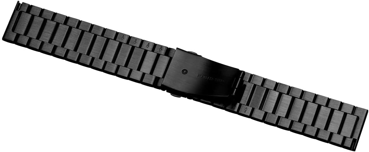 EIGIIS Watch Band for Smart Watch KE3 KE5 KE6 K22 K55 K57 Universal Band Width 22mm Soft Silicone Sport Wristbands Replacement Strap Classic Clasp Leather Band Business Stainless Steel Band