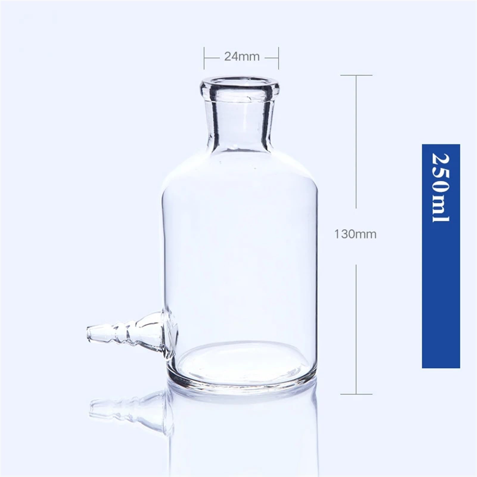 Frasco de Vidrio for análisis de Gases en Laboratorio - 250 ml/500 ml/1000 ml(250mL)
