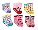 SDBING Baby's Boys Girls Toddler Cute 12-pair Thick Warm Cotton Socks (Anti-slip 1 to 3 Years Old)