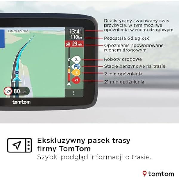 Навигатор TomTom GO Classic 2-го поколения 6-дюймовый экран информация о пробках предупреждения о камерах контроля скорости на 3 месяца карты ЕС обновления через Wi-Fi система помощи при смене полосы движения и встроенный держатель