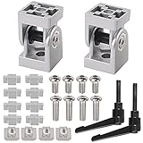 【Lieferumfang】2 x 3030 Gelenkverbinder mit  Hebel; 4 x Montagezubehör