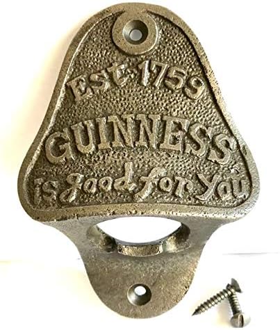 Guinness CAST Iron BAR Wall Mounted Bottle Opener