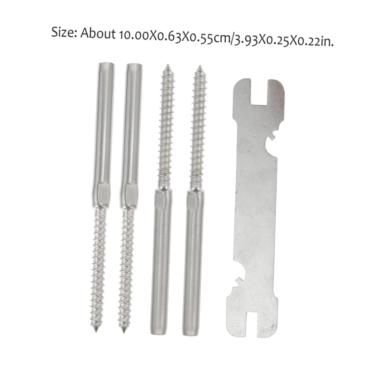 NAMOARLY Stainless Steel Wire Rope Connectors 5pcs Kit for Cable Railing System Indoor/outdoor Use