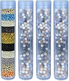 Muvzeznli Replacement Shower Filter Cartridge Compatible with Blu Ionic Filter Handheld Shower Head, Multi Stage Shower Filtration System for Hard Water Can Reduce Chlorine (4 Pack)