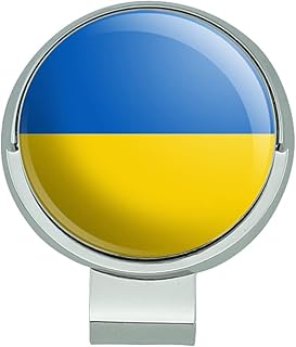 GRAPHICS & MORE Ukraine Country Flag Golf Hat Clip with Magnetic Ball Marker