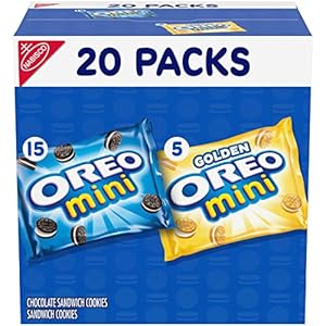 Oreo Mini Mix Sandwich Cookies Variety Pack, 20 Snack Packs