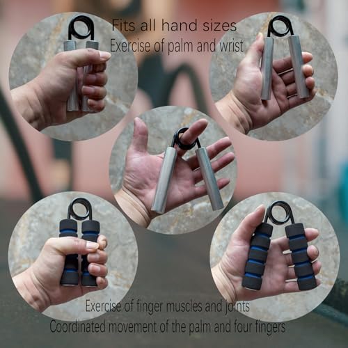 Grip-Strength-Trainer-4-Pack-50LB-200LB-Metal-Non-Slip-Grip-Heavy-Duty-Grip-Strengthener-Wrist-Forearm-and-Hand-Exerciser