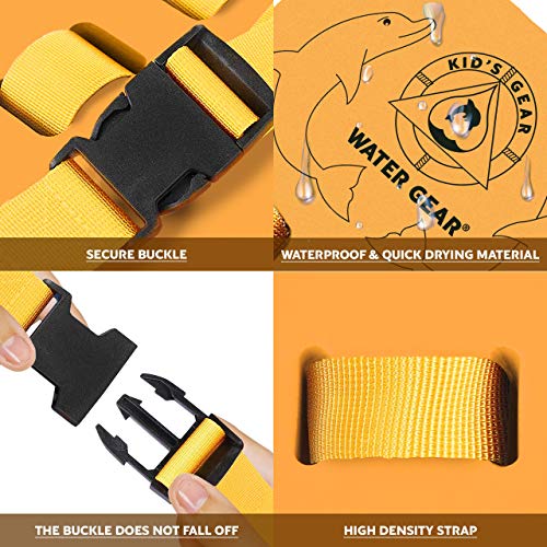 Water Gear Back Float - For Kids Safety And Pool Swimming - Will Promote Swimming Skills And Confidence In The Pool - Comfortable And Secure - For Boys And Girls #TOP5