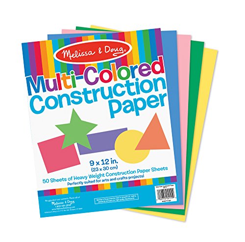 Melissa & Doug Multi-Color Construction Paper, 9-Inch x 12-Inch