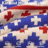 Katzinst Hundepullover Mittelgroße Hunde – Warmer Stricken Winterpullover für Hunde | Atmungsaktiv und Weicher Hundepulli mit Muster – Herbst Winter Hund Pullove Mini-Pudel,Dackel (Aprikose, M)