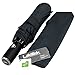 LifeTek Compact Travel Umbrella Automatic Open Close Windproof Dupont Teflon Canopy Our Umbrellas fit Small Totes Golf Bag Purse Backpack For College Kids Men and Women Traveler 42 inch Black