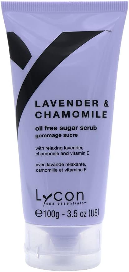 LyconSugar Scrub Lavender&Chamomile 100g,Ultra Hydrating and Exfoliating scrub for body care