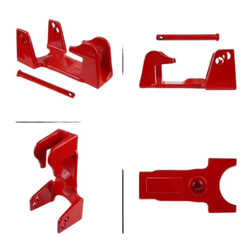 Blocco per rimorchio con attacco a collo d'oca TL-50 Compatibile con rimorchi pesanti, trasportatori di bestiame e camper(Red)