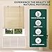 Bamboo Roller Blinds Shades,Outdoor Bamboo Roll Up,Vertical Lifting,Natural,Breathable,Waterproof Roller Shades for Privacy Protection,Sun Shade,Blackout,Ventilation,Easy Installation,34x72in（WxH