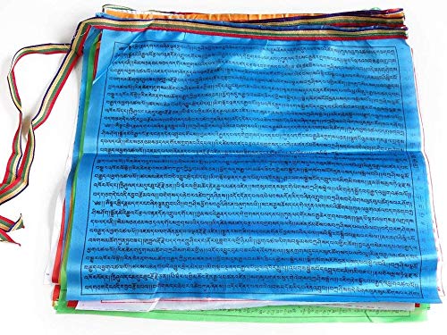 Indian Fashion Hut Tibetan Buddhist 5 Elements Wind Horse Prayer Flags Satin Silk 20 Flags (B082M1F11K) Amazon Price History, Amazon Price Tracker