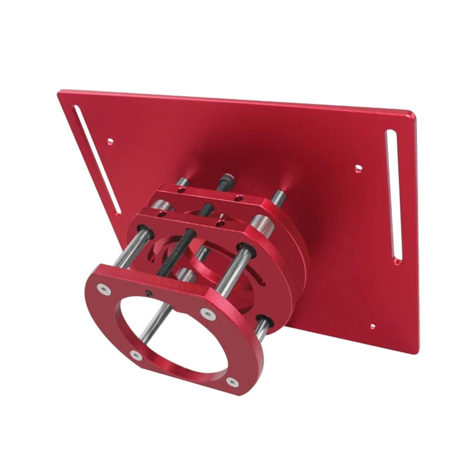 Mesa de trabajo for cepilladora de carpintería, mesa de trabajo for cepilladora de carpintería, base elevadora de placa de inserción, plataforma de elevación ajustable(Red)