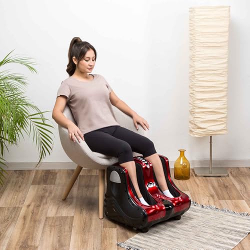 GLOBAL RELAX® | VITALZEN urządzenie do masażu stóp i nóg | masażer tkanki z programami masażu | tryby intensywności | łagodzi ból i napięcie mięśni stóp, kostek i łydek