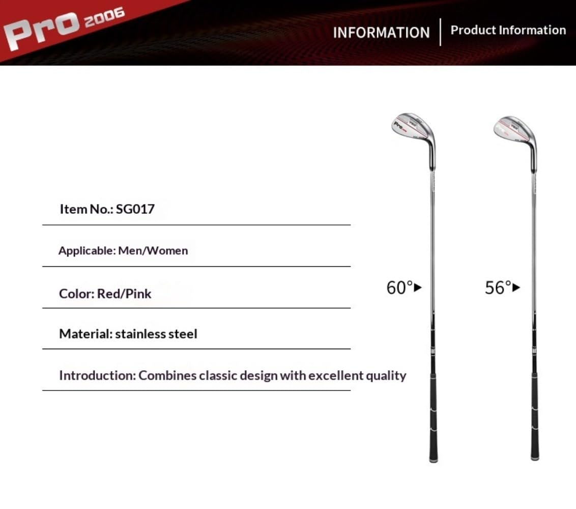 Cuña de arena de golf 56 60 grados para diestros para principiantes, hombres y mujeres