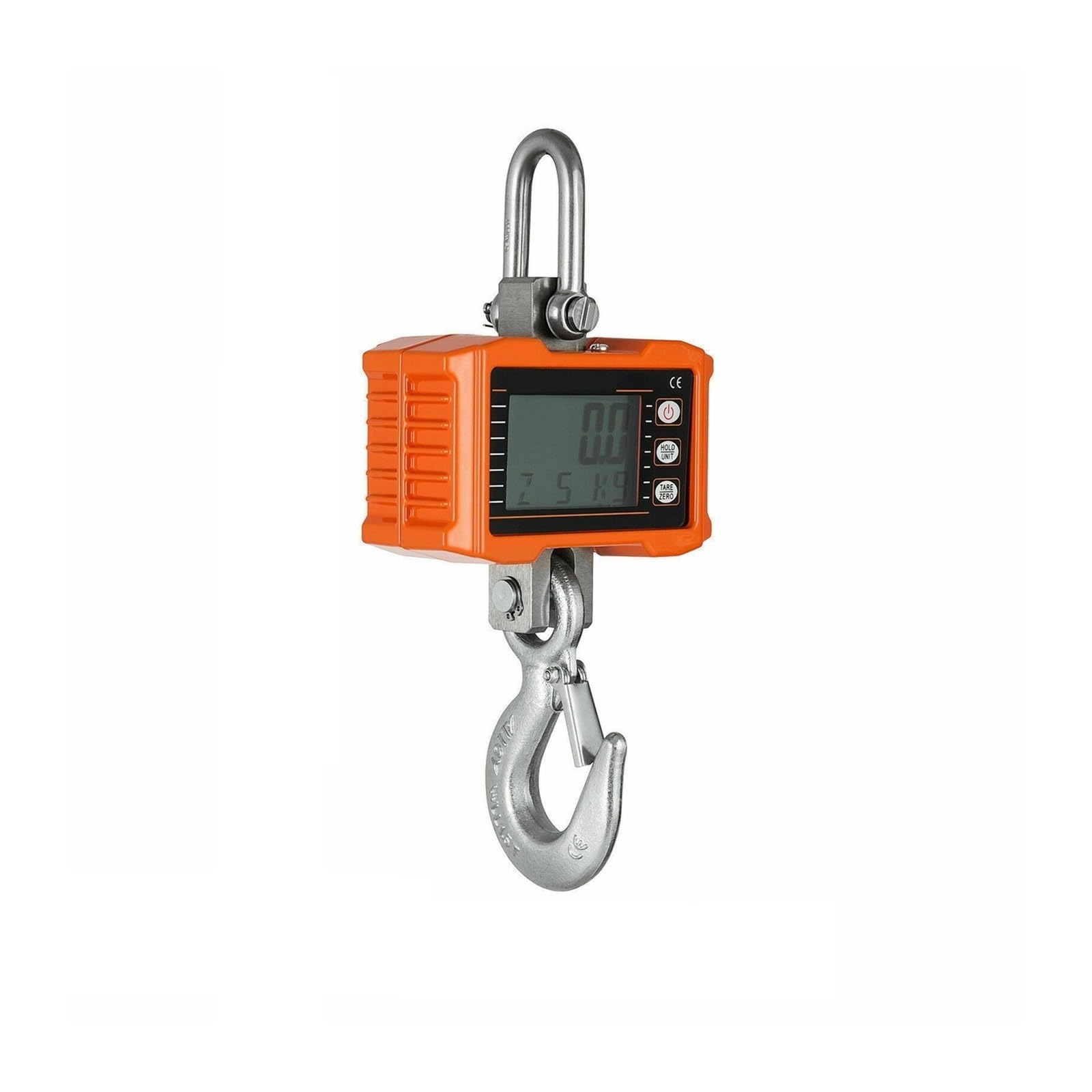 Crane Scale, 1T 5T Digital Crane Scales with Remote Control Mini Balance Precision Gadgets Tools for Industrial Hanging Hook(1000KG Orange)
