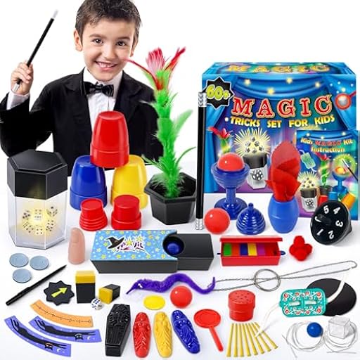 Heyzeibo Juego de Magia - Más de 60 Trucos de Magia para Niños, Juego de Magia Infantil con Varita Mágica e Instrucciones, Regalo Ideal para Niños, Niñas, Niños Pequeños, Principiantes | Ya disponible en tu tienda friki favorita! En mundofriki.es!