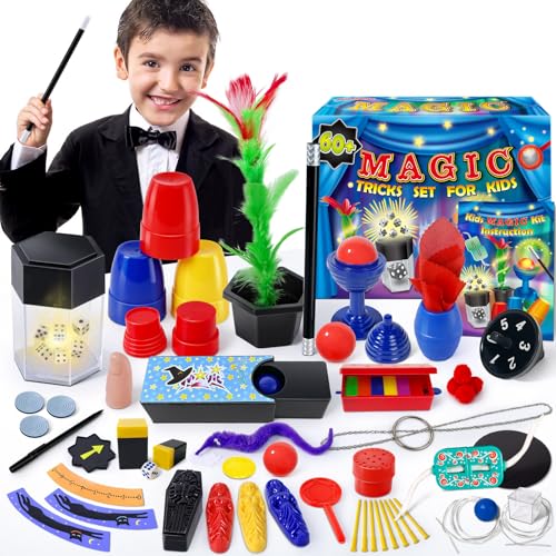 Heyzeibo Juego de Magia - Más de 60 Trucos de Magia para Niños,