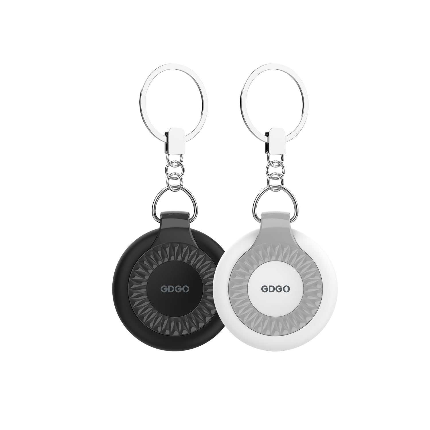 for use with Find Me app (iOS only), Bluetooth Tracker with Case/Key Ring for Key, Wallet, Bag and Luggage Loss Prevention Devices, for use with iOS (Gray-Black)-picture-19