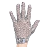 Caprihom Chainmail Glove Highest Level Cut Resistant Glove Food Grade Stainless Steel Metal Mesh Glo