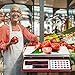 CAMRY Price Computing Scale Commercial Food Scale 66lb / 30kg Fruit Meat Produce, Dual Bright LED Display Stainless Steel Platform, for Deli Farmers Markets Restaurant