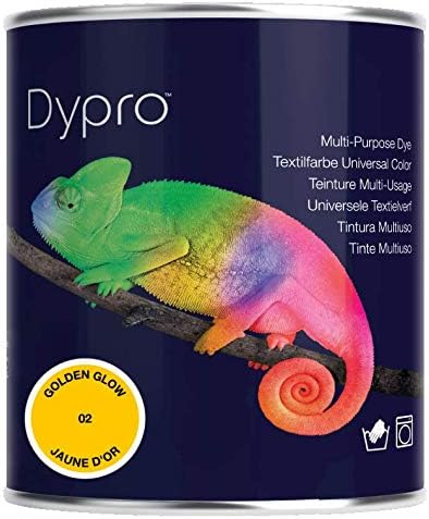 Dypro Multi Purpose Hand & Machine Fabric Dye 500g Tin Colour: Golden Glow