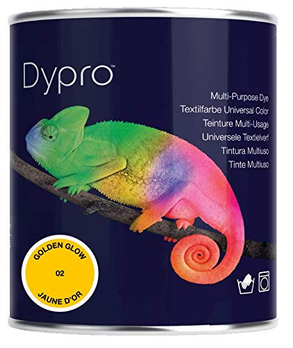 Teinture textile multi-usage Dypro doré pour personnaliser la décoration de votre maison