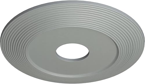 Miniatura 2 de Ekena Millwork CM16AD Adonis Medallón de Techo, 16 18 "OD x 3 58" ID x 1 "P, fábrica imprimado