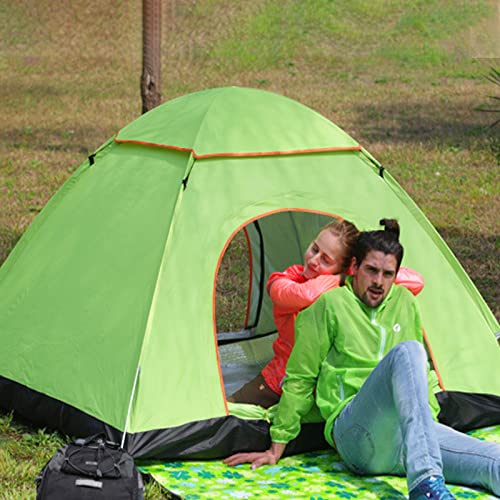 Camping Tent 3-5 Person - Family Dome Waterproof Backpack Tents With Top Rainfly, Ultralight Easy Set Up Small Tents With Carry Bag For 4 Season Hiking Glamping Beach Outdoor (Orange) #TOP6
