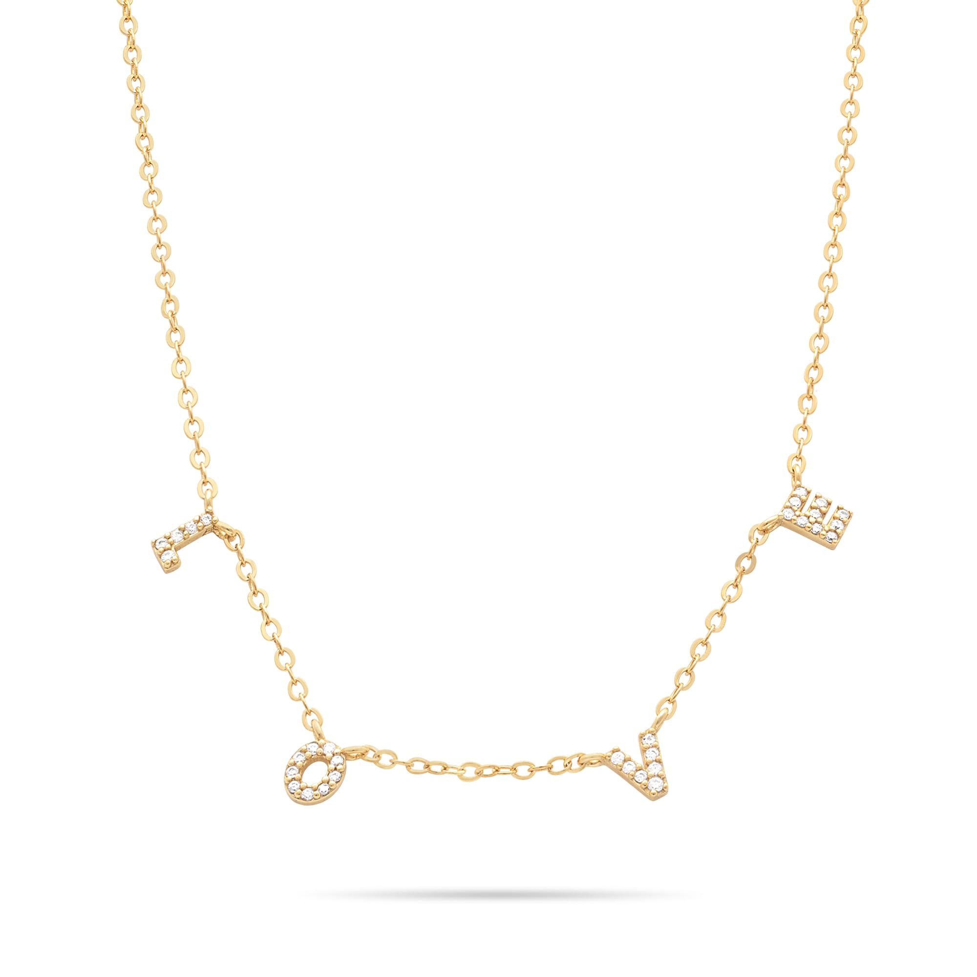Tamaris Ladies Necklace TJ-0699-N-45 in 925 Silver IP Gold with Zirconia Stones