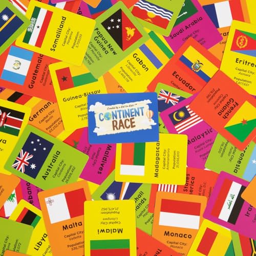 Byron'S Games DYE-1400 Continent Race Geography Board Game thumb #4