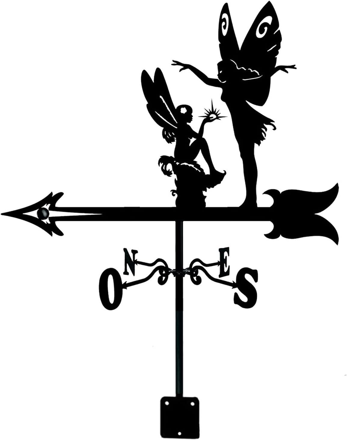 ANCHA WeatherVane Fairy Silhouette Weather Vane for Outdoor Use, Weathercock Measuring Tools, with Anti-Rust Coating, WeatherVane Direction Indicator, Corrosion Resistant