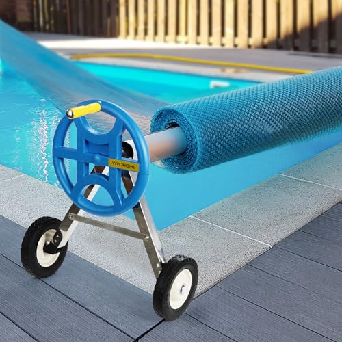 Vivohome VH1403 Pool Cover Reel Set 18 Ft Solar Pool Blanket Reel thumb #1
