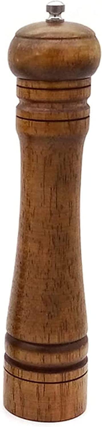 Macina sale e pepe, macina pepe fatto a mano in quercia, tazza in ceramica, pepe, macina pepe nero, macina spezie da cucina, macina pepe, macina pepe, macina sale da 10 pollici, macina sale e pepe (ma
