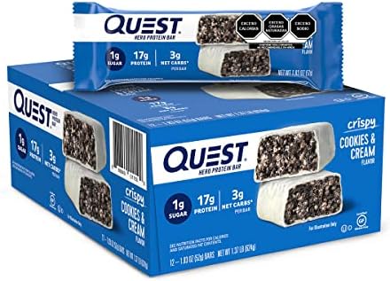Quest Nutrition Cookies & Cream Hero Bar, 1.83 Oz, 12 Ct