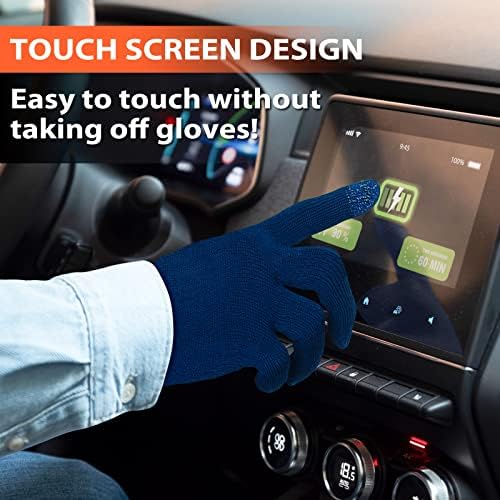 Migliore Wear Merino Wool Gloves, TOUCHSCREEN Thermal Glove Liners, Full Finger Ski Glove Liner for Cold Weather, Elastic Winter Gloves for Cycling, Running, Hiking, Driving, Gym